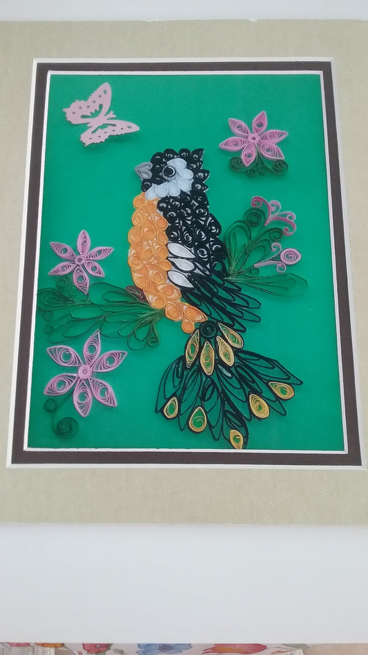 Green and Yellow Bird