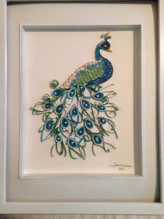 Blue and Green Peacock