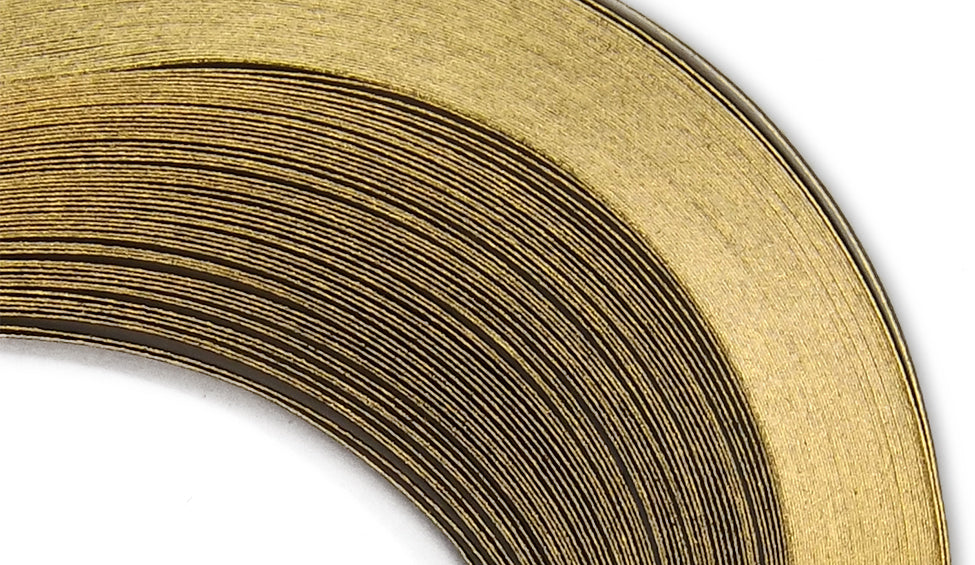 A Touch of Gold - Black - 3/8" Strips