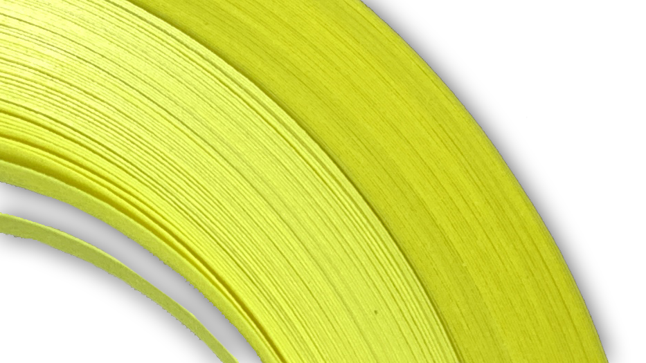 Bright Yellow - 1/4" Strips