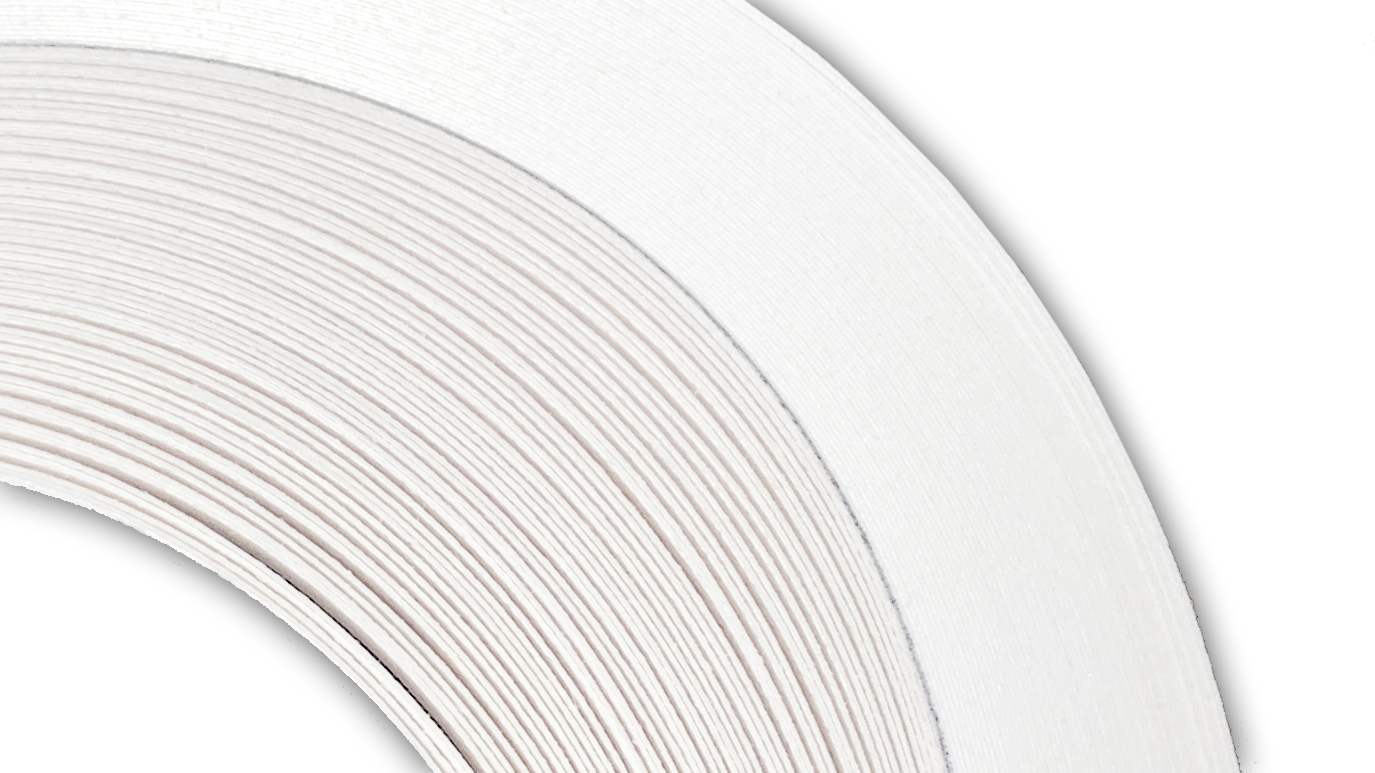 Bright White - 1/16" Strips