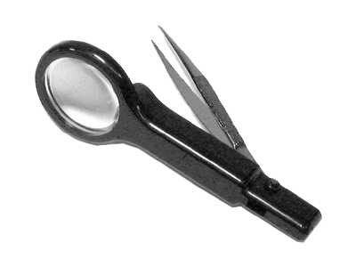 Tweezers w/ Magnifier