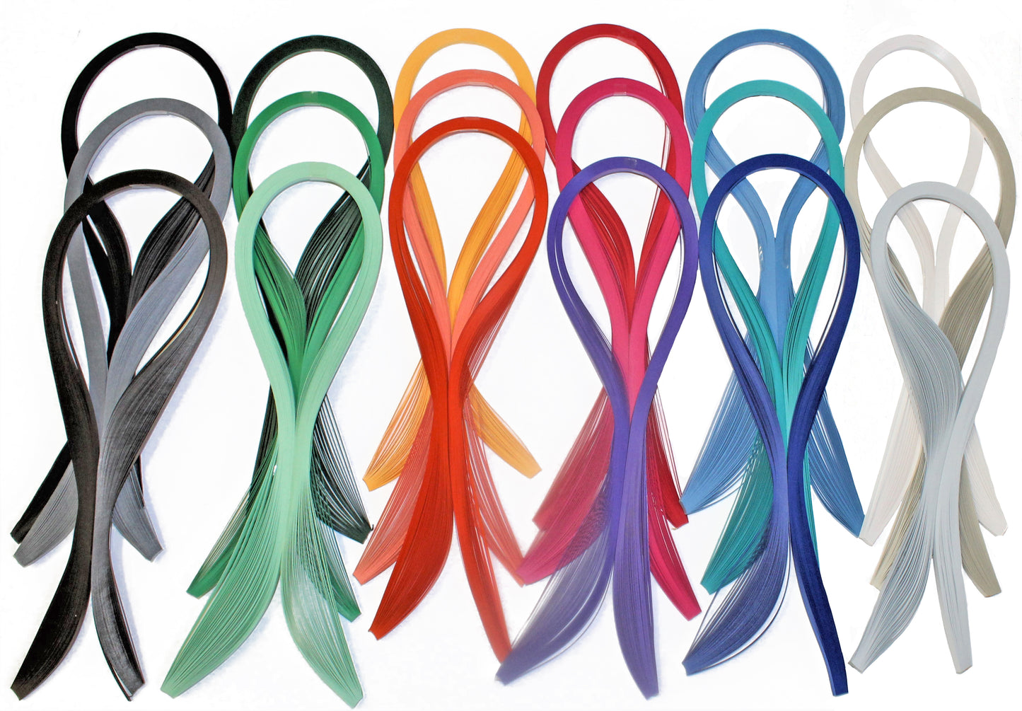 Quilling Strips Set - Big Bundle of 800 Strips (16 packages)