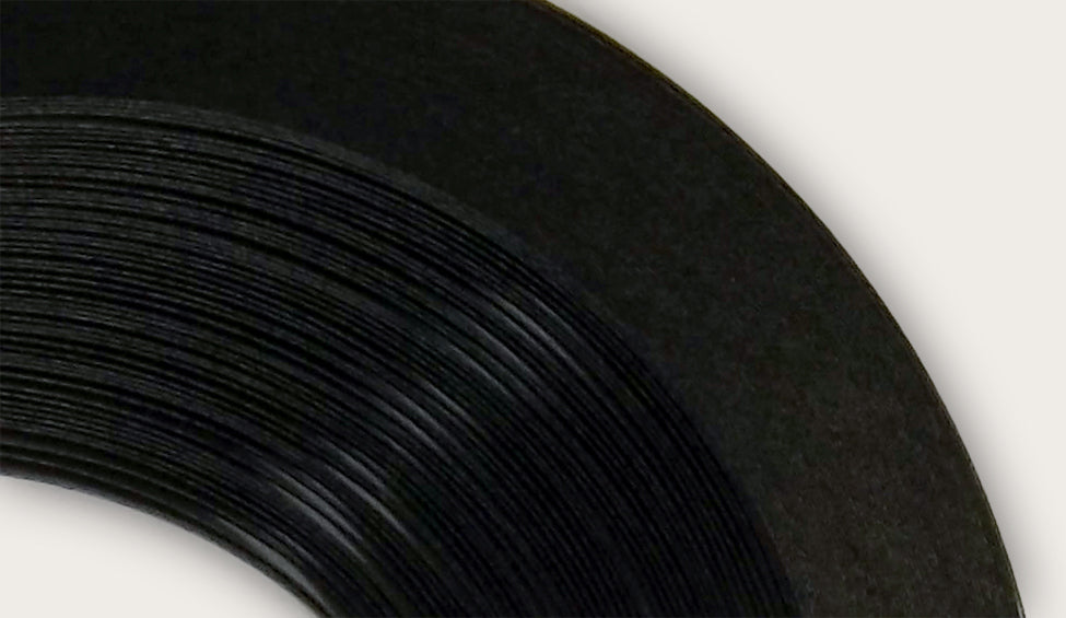 Black - 1/4" Strips