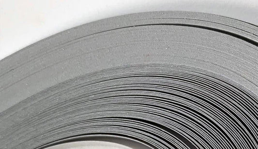 Pearlized Silver - 1/4" Strips