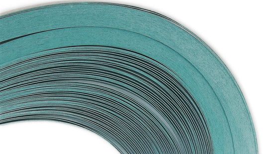 Glistening Aqua - 3/8" Strips