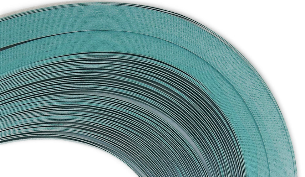 Glistening Aqua - 1/4" Strips