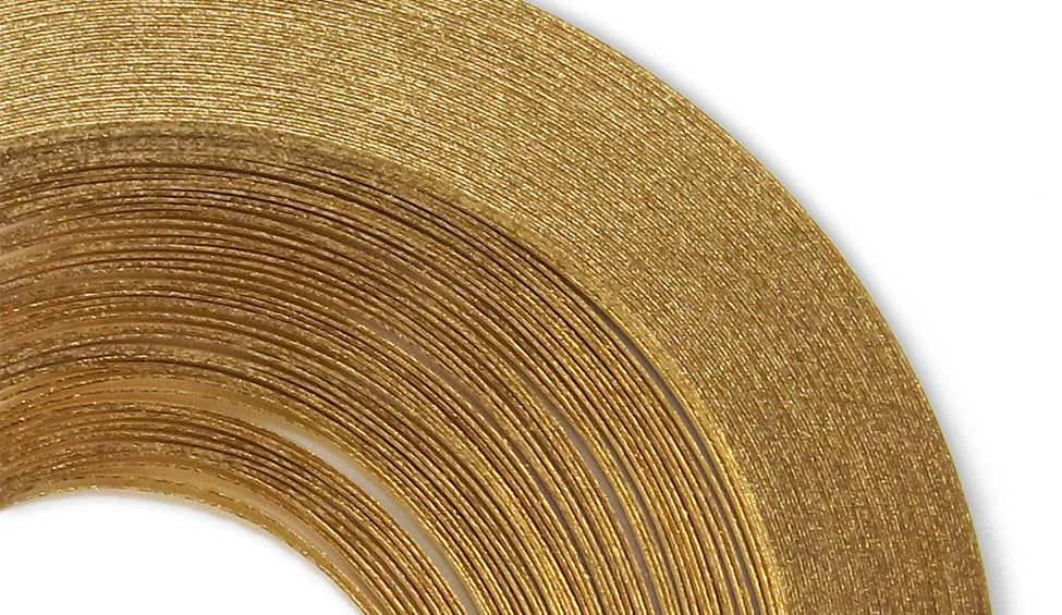 A Touch of Gold - Ivory - 1/4" Strips