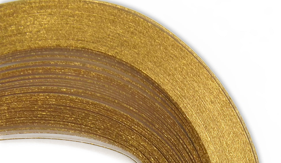 A Touch of Gold - Bright White - 1/4" Strips