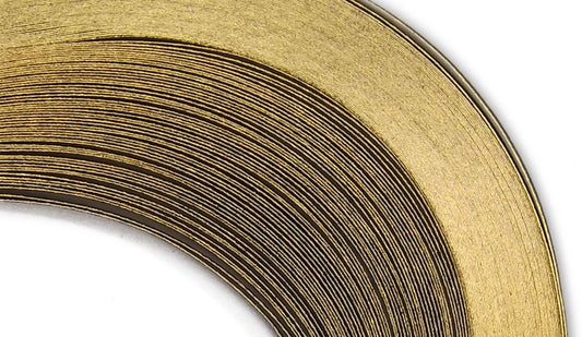A Touch of Gold - Black - 1/4" Strips