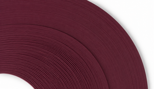Deep Red - 3/8" Strips