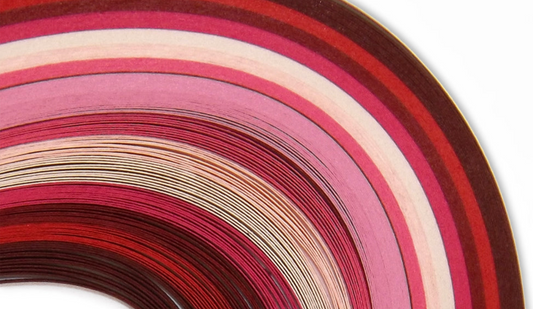 Red and Pink - 1/8" Strips